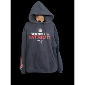 New England Patriots Hoodie Mens Large NFL Football Hooded Sweatshirt Reebok